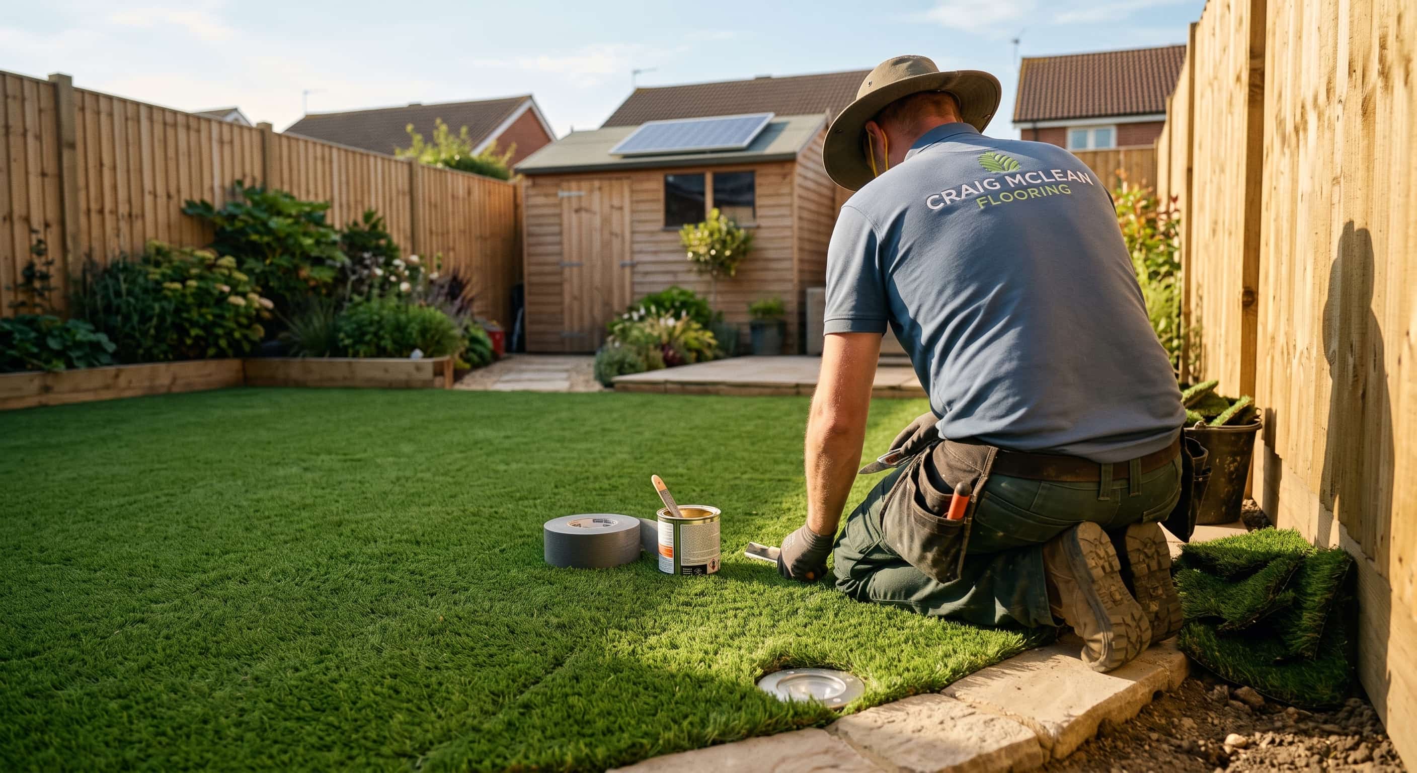 Artificial grass supplied and installed in Penrith gardens
