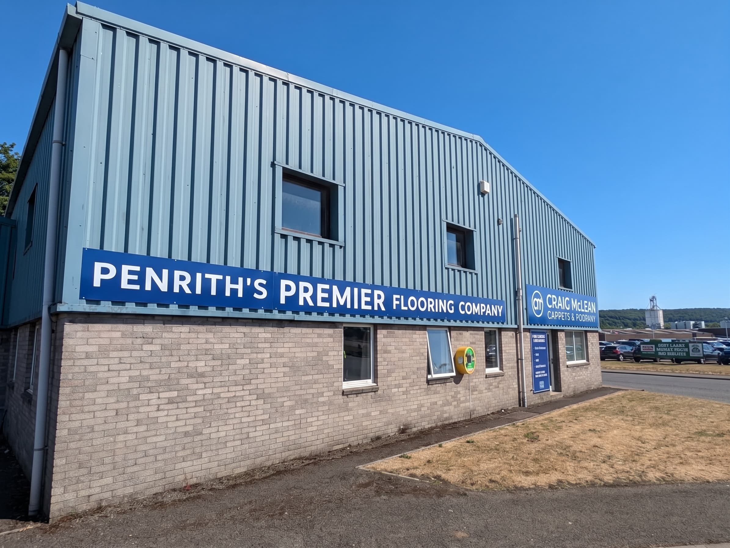 The Craig McLean Flooring showroom building on Penrith Industrial Estate